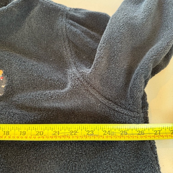 Polo Ralph Lauren Mens L/XL Polo Bear Tuxedo Embroidery Terry Robe Black Lounge - Picture 12 of 13